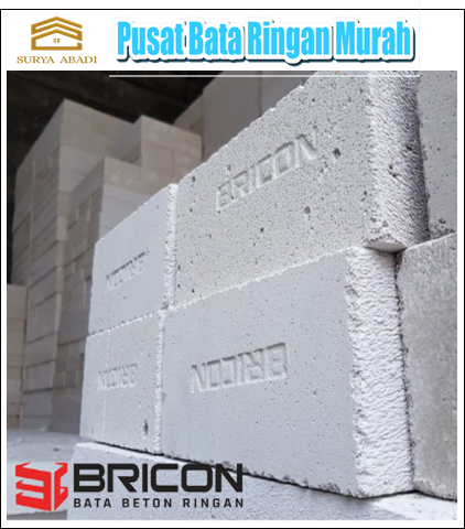 harga bata ringan bricon